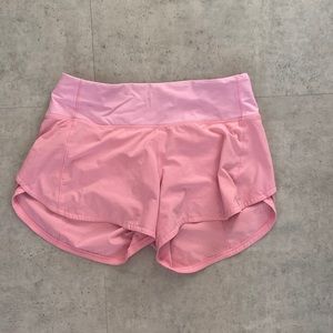 Pink lululemon shorts